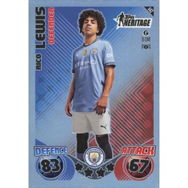 Match Attax 2024 2025 Rico Lewis Heritage Trading Card