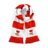 Old School Football Retro England National Rugby Red/White Traditional Scarf with Embroidered Logo