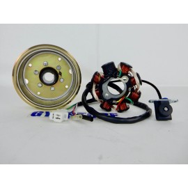 GY6 STORE 150cc GY6 STATOR & FLYWHEEL KIT FOR SCOOTER KART ATV (5 WIRE / 3 PLUG) *TYPE 2*