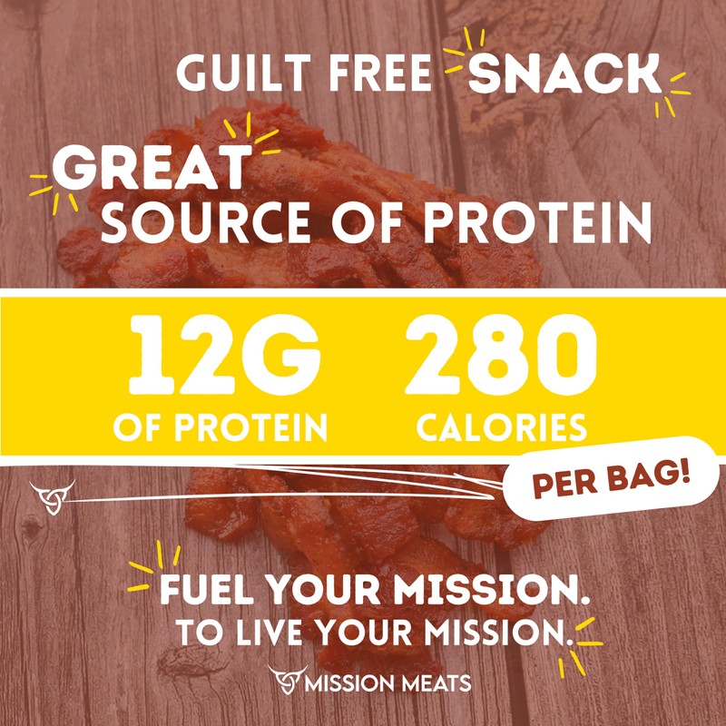 Mission Meats Candied Bacon Jerky (Sriracha) – The Perfect Delicious