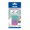 MILAN Blister Pack Sunset Purple Compact Sharpener + 2 Replacement
