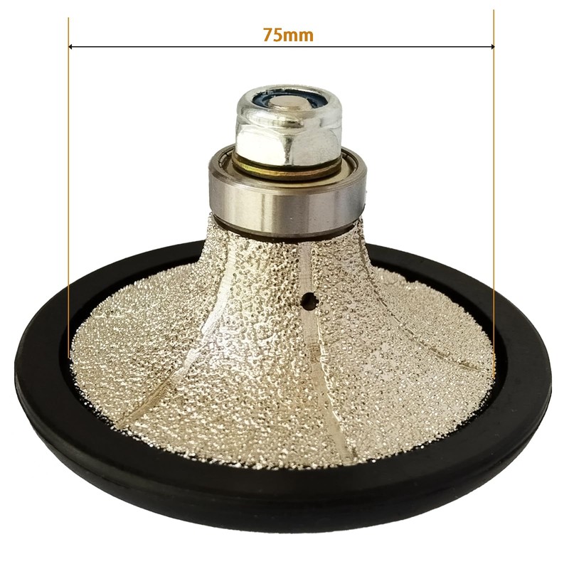 VANEPIC 1 inch B25 Diamond Demi bullnose Half Bullnose Profile