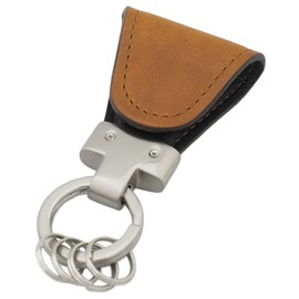 Vintage Revival Productions key clip italian oil leather leather magnetic key holder key case made in Japan, Braun