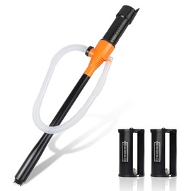 Portable Power Battery Pump, 2.2GPM Flow Oil Extractor Liquid Fuel/Water Transfer Pump, Battery Operated Electric Siphon Pump for Gas Fuel Diesel Transfer (Power Battery Fuel Pumps)