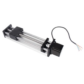 YIDOFENG CNC Linear Stage Actuator, Double Optical Axis Linear Slide Rail 1605 Ball Screw CNC Linear Motion Rail Guide with Nema23 Stepper Motor for CNC Router Machine (200mm / 7.87")