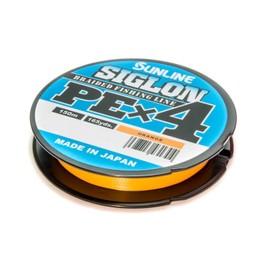 Sunline Siglon PE X4 Orange Braided Cord 150 m Diameter / Load Capacity 0.209 mm / 11.0 kg