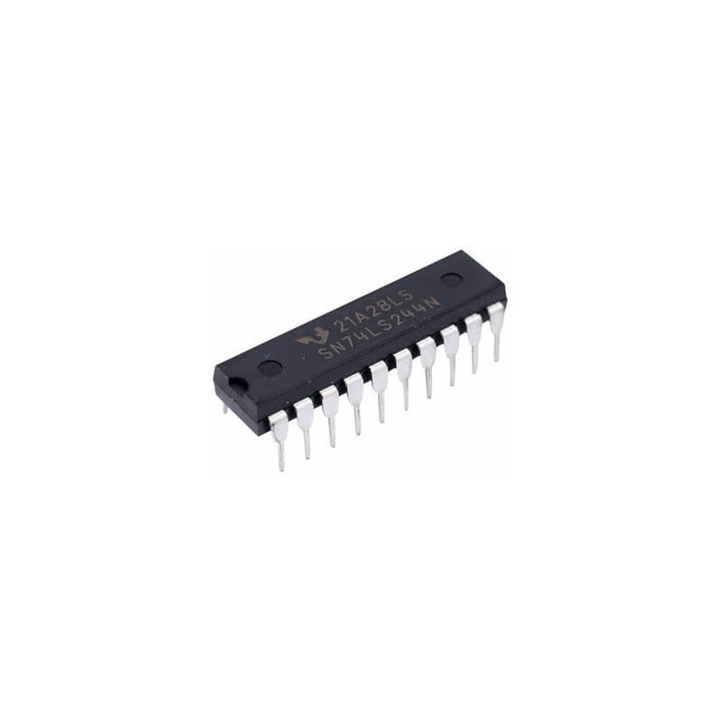 Circuito Integrado Chip IC 74LS244 Buffer de 8 Entradas Bipolar