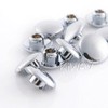 KiWAV motorcycle round bolt cap screw cover plug chrome for