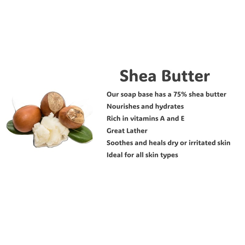 Hademade Coconut and Shea Butter Artisan Soap with Essential oil.