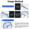 Bestgle 0-10mm Dial Test Indicator Gauge 0.01mm Accuracy Metric Dial