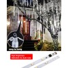 Flacchi White 10 Tube 240 LED Raindrop Meteor Shower Icicle