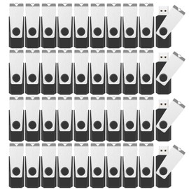 KEXIN 50 Pack USB Flash Drives 8GB USB Stick USB 2.0 Memory Stick Swivel Flash Drive with Pack of 50 Thumb Drive 8GB Flash Drive