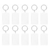 [PATIKIL] 10pcs 44x27mm Acrylic Photo Frame Keychains Blank Photo Insert