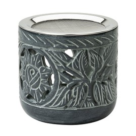 MaMeMi Soapstone Incense Burner [Height 10 cm] For Smoking with a Tea Light