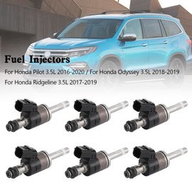 Frezon 6PCS Fuel Injectors Fit For Honda Pilot 3.5L 2016-2020,Odyssey 3.5L 2018-2019,Ridgeline 3.5L 2017-2019,Fuel Injector Nozzle Replaces 16010-RLV-305, 16010-RLV-315, 16010RLV305, 16010RLV315