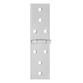 Gedotec Table runner made of stainless steel V2A | 1 piece table hinge with rectangular design | DIN 7957 | with hardened pin | length: 120 mm | width: 33 mm | for screwing | flap hinge