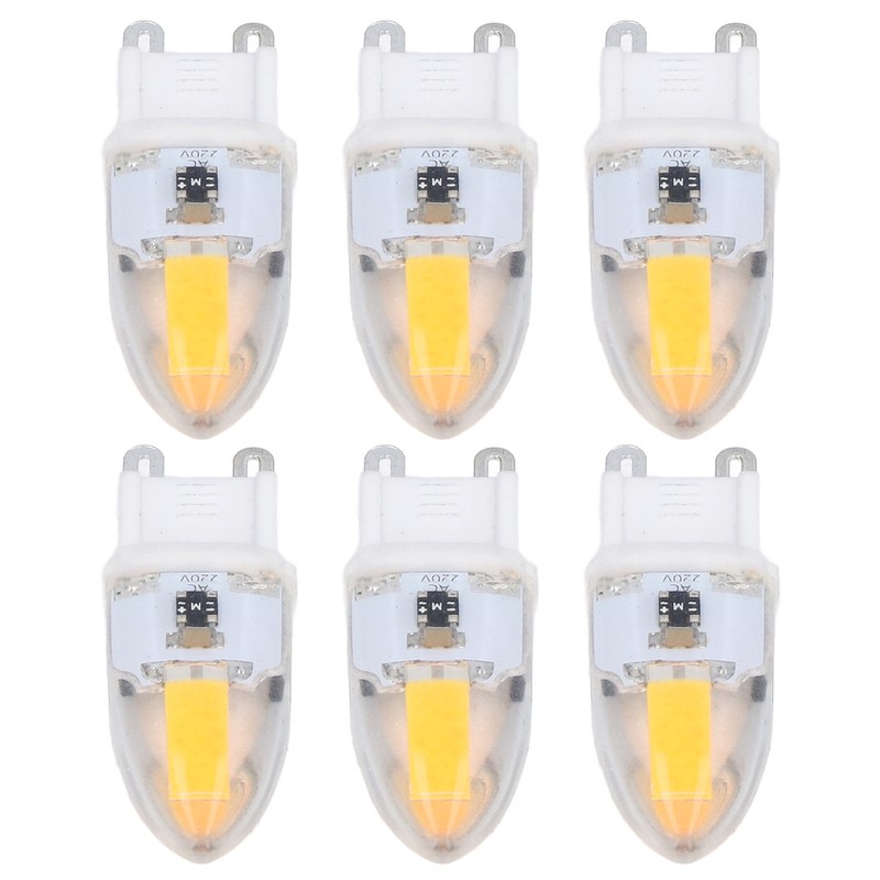 6PCS G9 LED COB Light Bulb 500LM Ceiling Lamp Bulb