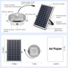 UPONUN Solar Ceiling Light Motion Sensor 2 Pack, Dimmable 6000K/4000K/3200K
