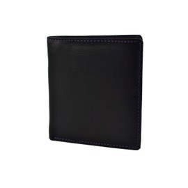 Mens Quality Leather Shirt Wallet By Mala Gift Boxed Axis Collection Stylish Bi-Colour -