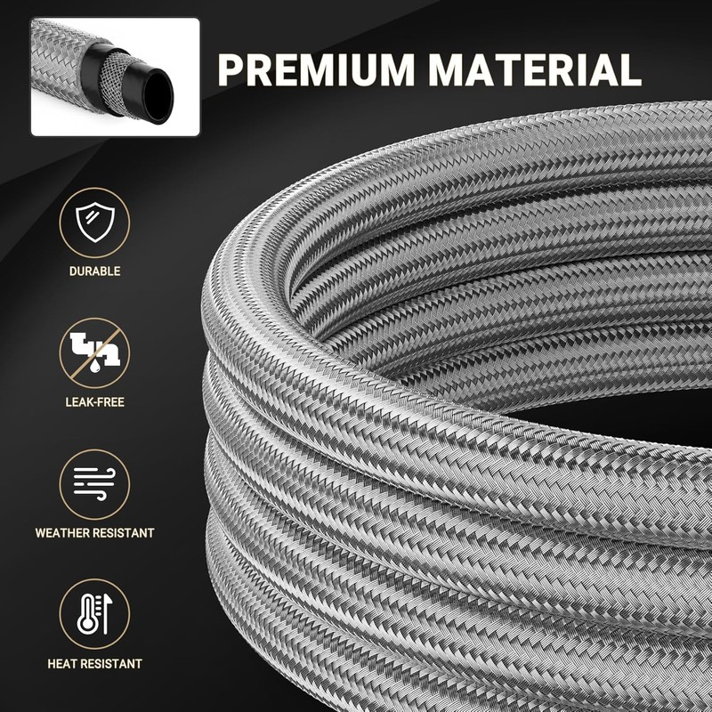 only fire 12 Feet Propane Regulator Hose with Gauge,Fits for