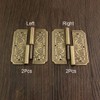 Tiazza 4Pcs Antique Brass Double Doors Hinges Cabinet Drawer Wardrobe