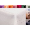 Punkte damask tablecloth by First-Tex, Polyester, creme/champagner, 135x180