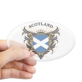 CafePress Scotland Oval Bumper Sticker, Euro Oval Car Decal