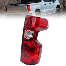 Tail Light Assembly with Bulb and Harness Compatible for 2019-2023 Chevy Silverado 1500 2500HD 3500HD Halogen Type Rear Brake Signal Lamp Right Passenger Side, Replaces# 84554657, GM2801308