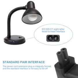 YACSEJAO C14 to C7 Adapter 90 Degree IEC 320 Male C14 to C7 Female Right Angled Power Extension Adapter, 2 Pack