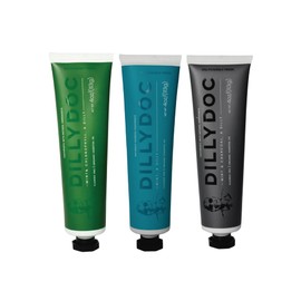 DILLYDOC - Fluoride-Free Mint Toothpaste for Fresh Breath, Gentle on Teeth, Natural Ingredients, Eco-Friendly Bioplastic Tube, Sustainable Oral Care for Adults and Kids (3 Pack, Mix)