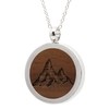 NaturSchatulle Necklace with Pendant Wood Engraving Necklace Wooden Pendant Locket