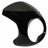 Bike Cafe Racer Front Cowl Rocket Bikini Universal (Black/Smoke Glass)