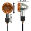 Universal 4Pcs Motorcycle Bullet Turn Signals Lights Compatible With Honda