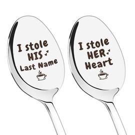 Couples Valentines Gifts for Husband Wife I Love You Gifts for Him Her Couple Gifts for Girlfriend Boyfriend Anniversary Engagement Gifts for Fiance Fiancee Long Distance Gifts for Couple Spoons 2 Pcs