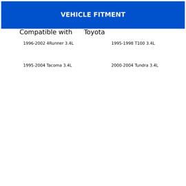 GAIASURGE Ignition Coil Pack Compatible with Toyota Tacoma 1995-2004 3.4L, Tundra 2000-2004 3.4L, 4Runner 1996-2002 3.4L, T100 1995-1998 3.4L, Replacement UF156, Set of 1