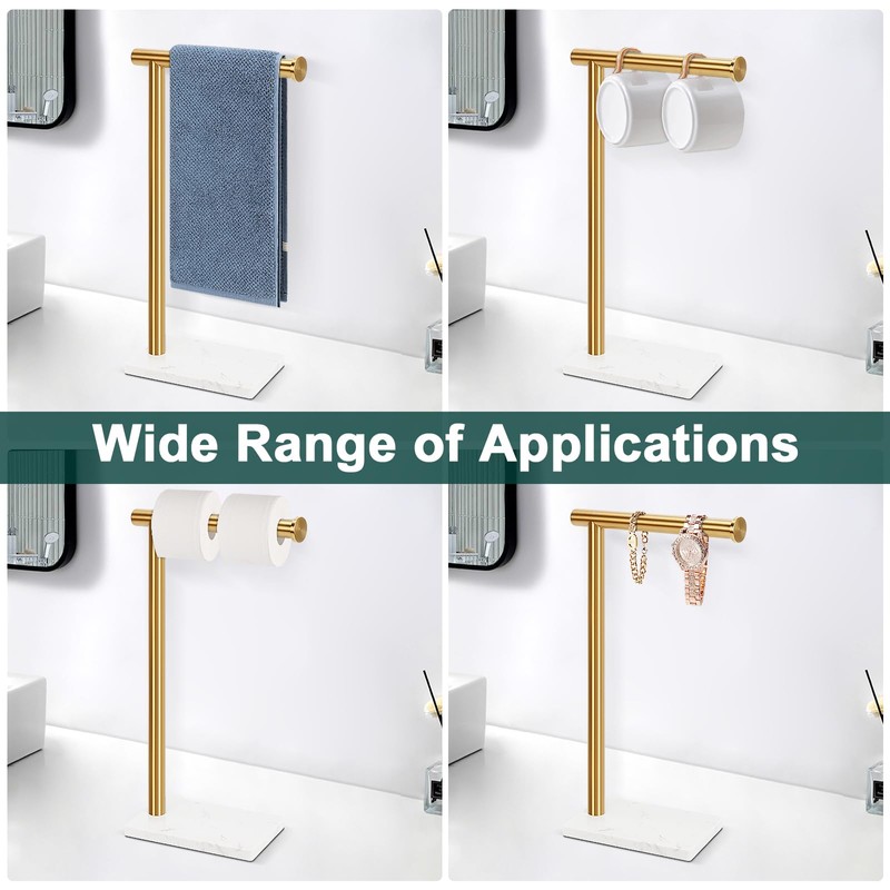 BathAce Hand Towel Holder, Hand Towel Stand for Bathroom with