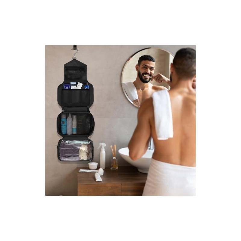 Hanging Toilet Bag Travel Kit for Men Women Upgrade Large