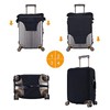 Travel Luggage Cover Spandex Blue Suitcase Protector Bag,Black Letter M