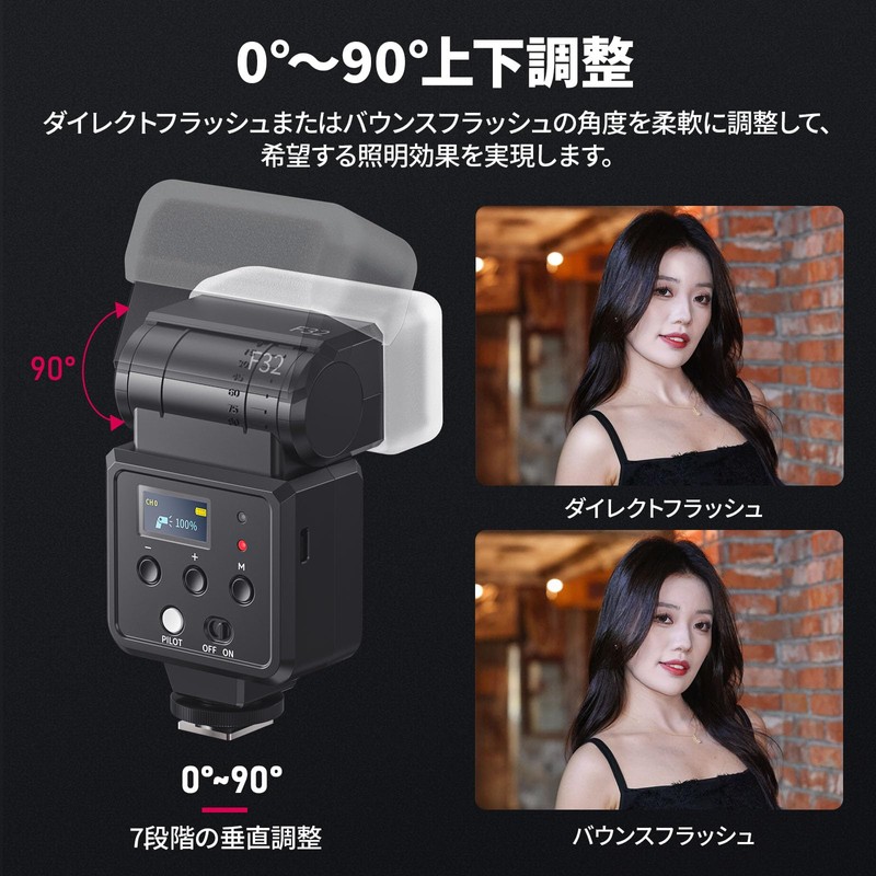 Ulanzi F32 Flash Speedlight Camera Flash Strobe DSLR Camera CCT