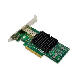 XWYWX 10Gb PCIe X8 NIC Converged Network Interface Card 1*SFP+ Port for Intel 82599EN Chip PCI-E Ethernet LAN Network Adapter Compare to X520-DA1 for Win/Linux/FreeBSD/VMware-X1S1187-11
