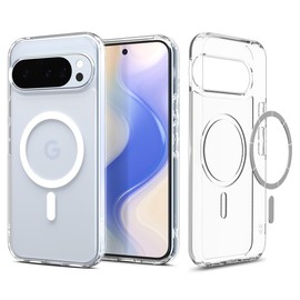 Spigen Pixel 10 / 10 Pro Case Clear Yellowing Delay Transparent Dual Layer US Military MIL Spec Ultra Hybrid Magfit ACS09702