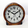 Alarm clock without ticking silent with light snooze quartz analogue
