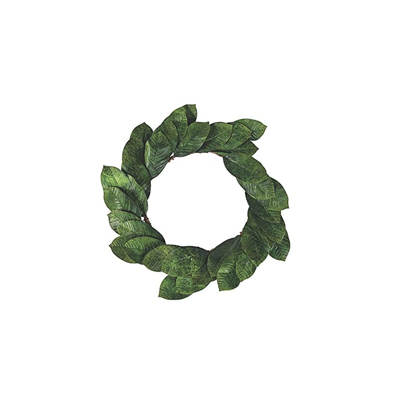 Magnolia Leaf Wreath Ring 20" - Home Decor - 1