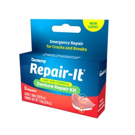 Dentemp Repair Kit - Repair-It Advanced Formula Denture Repair Kit - Denture Repair Kit Repairs Broken Dentures - Denture Repair to Mend Cracks & Replace Loose Teeth…