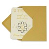 Wooden Anniversary Card with Jigsaw Puzzle Piece "I found my