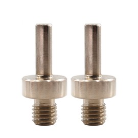 BGTEC Core Drill Bit Adapter, 2pcs M14 Thread to Triangle Shank Diamond Hole Saw Drill Sanding Attachment Arbor Shaft Adapter