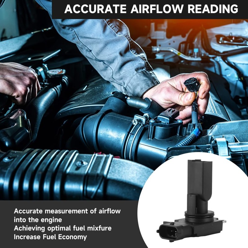 YOLLKY Mass Air Flow Sensor - MAF Sensor - Compatible