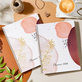 2026 Planner – Weekly ＆ Monthly Planner 2026, Jan. 2026 – Dec. 2026, 8.5" x 11" with Tabs, Flexible Cover, Thick Paper, Twin-Wire Binding, Inner Pocket, To-Do ＆ Notes