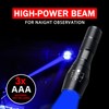 High Power Blue LED Flashlight,Zoomable Long Range Single Mode Blue