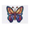'Stained Glass Butterfly' Temporary Tattoo - Water Resistant, Skin-Safe, Non-Toxic
